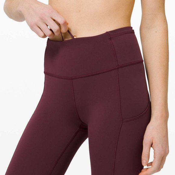 Lululemon Fast and Free High Rise *Crop (Cassis) - Picture 3 of 3